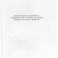 Lundberg, Åsa. 1983. - Rapport över arkeologisk undersökning av stenåldersboplats Raä 32, Backviken 1:18, Västervik, Burträsk sn, Skellefteå kn, Västerbotten.