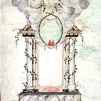 Altarskiss av Vilhelmina altare