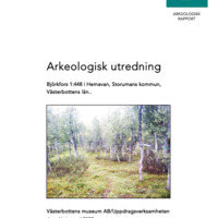 Heinerud, Jans. 2007. - Arkeologisk utredning Björkfors 1:448 i Hemavan, Storumans kommun, Västerbottens län.