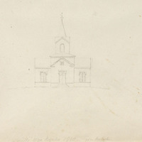 Norsjö nya kyrka 1850