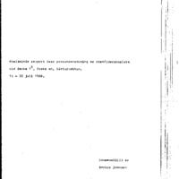 Johnsen, Barbro. 1968. - Preliminär rapport över provundersökning av stenåldersboplats vid Backa 1:8, Byske sn, Västerbotten. 16 – 30 juli 1968.
