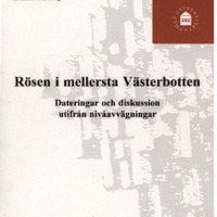 Bergvall, Anders & Salander, Jesper. 1996. - Rösen i mellersta Västerbotten.