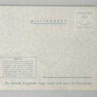 Vbm 25957 - Militärbrev