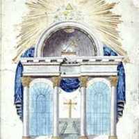 Altarskiss av Vilhelmina altare