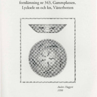 Huggert, Anders. 1998. - Arkeologisk rapport över förundersökning beträffande del av fornlämning nr 343, Gammplatsen, Lycksele sn och kn, Västerbotten.