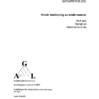 Grandin, Lena - Okulär bedömning av smält material, RAÄ 665 (545), Norsjö sn