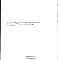 Arwill, Elisabeth. 1969. - Preliminär rapport över undersökning av boplats vid Östra Falmark 1045, Bureå sn, Västerbotten. 1/7 – 8/8 1969.