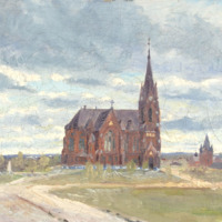 Umeå kyrka år 1900