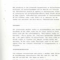 Melander, Jan. 1980. - Rapport över inventering och provgropsundersökning kring Bullerforsens kraftstation, Vilhelmina sn och kn.