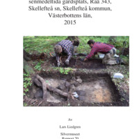 Liedgren, Lars. 2015. - Arkeologisk delundersökning av en senmedeltida gårdsplats, Raä 343, Skellefteå sn, Skellefteå kommun, Västerbottens län.