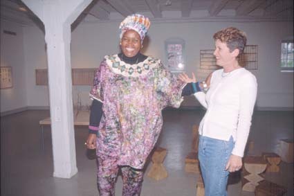 Maria Mazuke på besök från Swaziland.