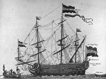 XVIII:e århundradets krigsskepp.