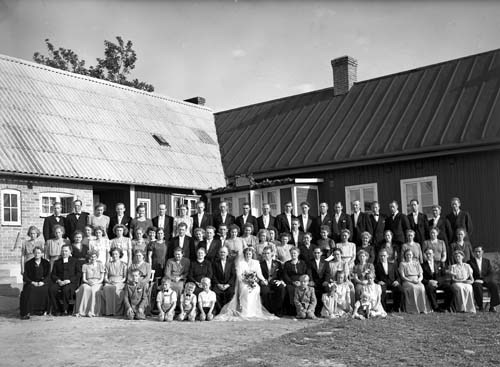 Lindkvists bröllop grupp alla Söndraby.