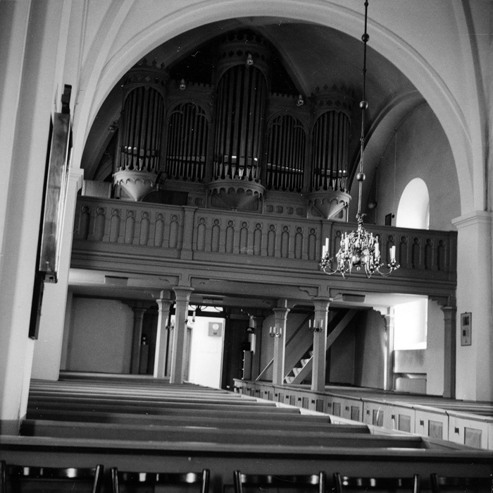 Orgeln i Husie kyrka.