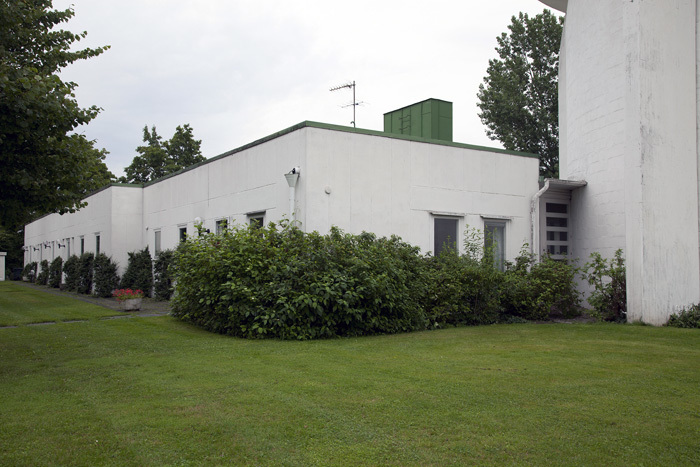 Flygelbyggnad på Gratia Dei kyrka i Kristiansta...