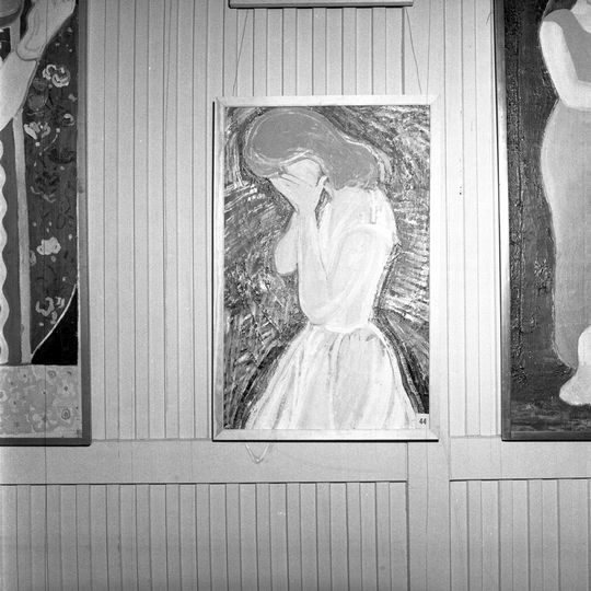 Stoltz utställning i Hammenhög 1957