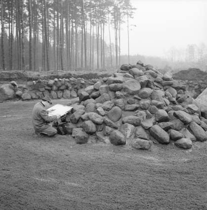 Utgrävningar i Nymölla 1959.