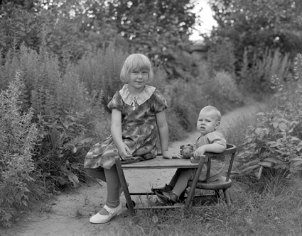 Agnes och Per Perssons barn Gunborg och Lennart...
