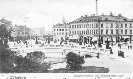 Göteborg Kungsportsbron och Kungsportsplatsen