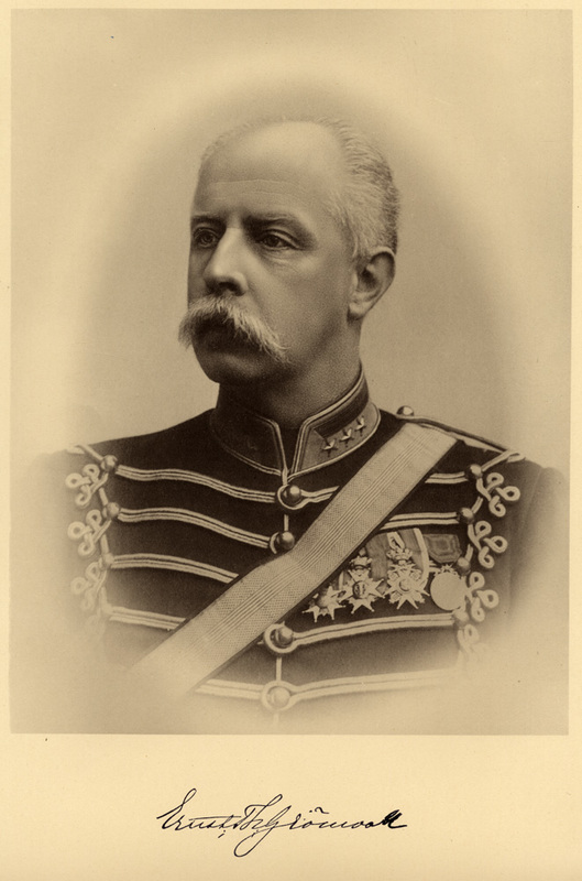 Porträtt på Ernst Th. Grönwall 1846-1924, officer.