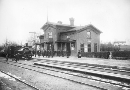 Önnestad gamla stationshus c:a 1900.