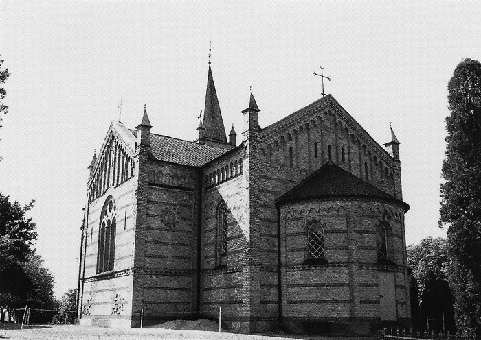 Borlunda kyrka från 1868 ritades av den danske ...