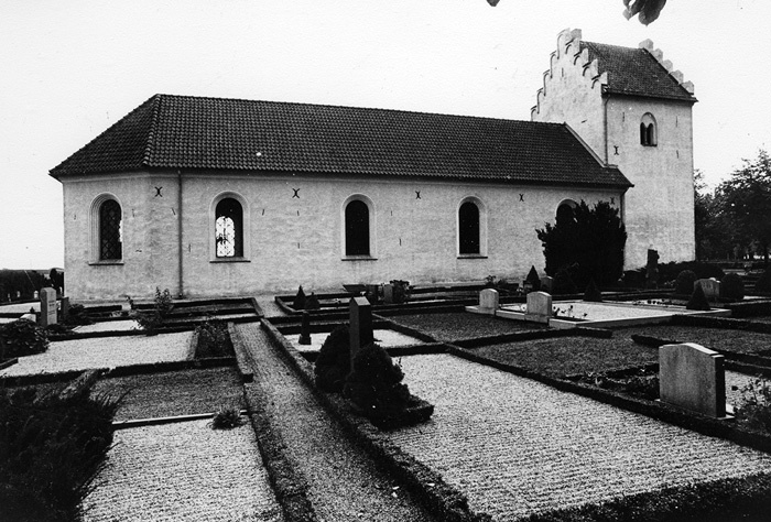 Borgeby kyrka, sett från norr.