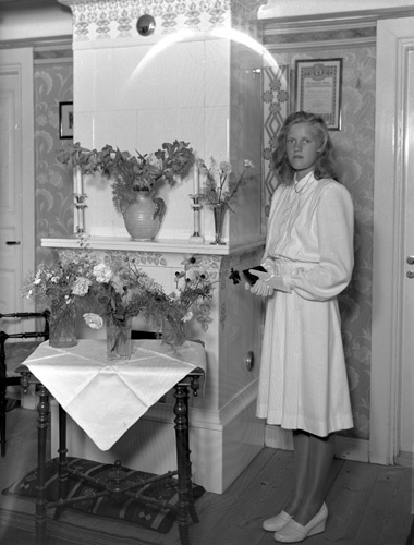 Elna Birgit Mattisson konf m blommor Snäckestad.