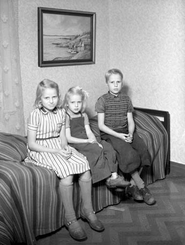 Folke Svenssons 3 barn Vrångafälla.