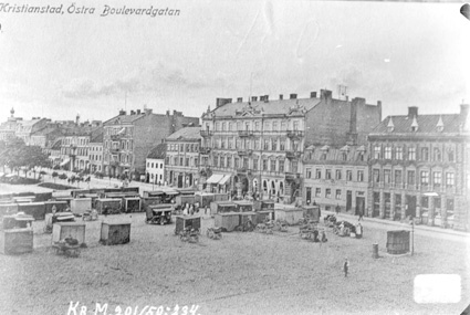 Kristianstad Östra Boulevardgatan sedd från Bra...