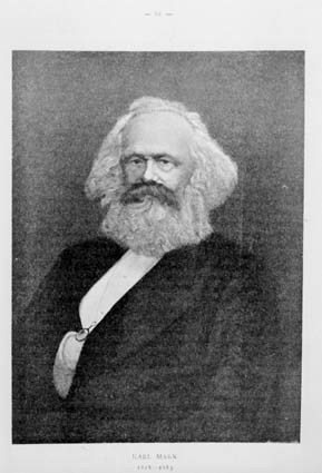 Porträtt av Karl Marx, 1818-1883.