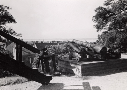 Hösten 1940. Utsikt från museet.