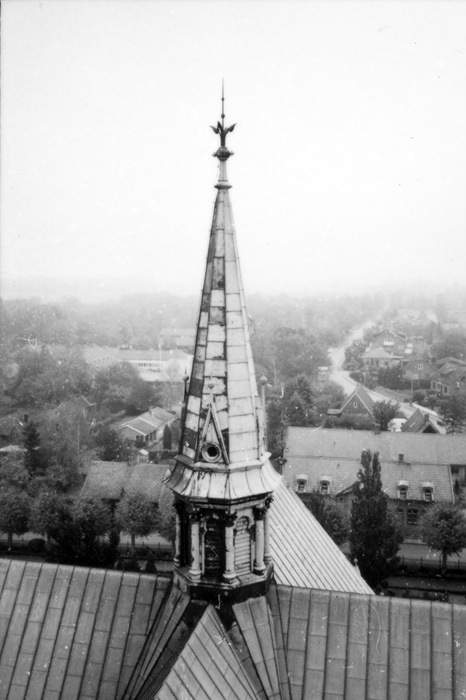 Asmundtorps kyrka. Yttre renovering. Tornet.