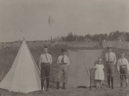 Falsterbo 1913 Scoutläger. Folke Persson, H-Hen...