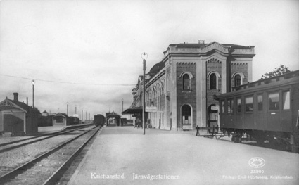Kristianstad: Järnvägsstationen.