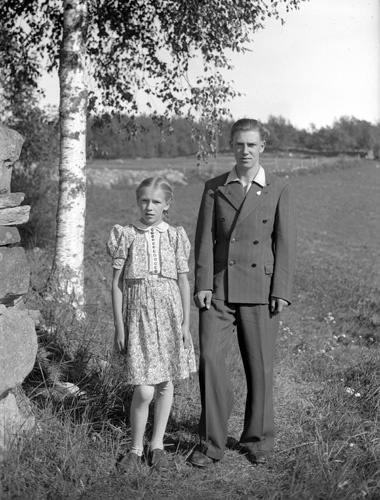Vanda Nilsson och Agne Persson, Skärsnäs.