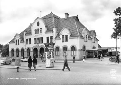 Mariestad, Järnvägsstationen.