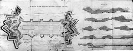 Ritning öfver Christianstads Fästning är 1810