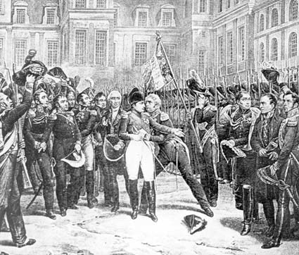 Napoleons avsked från gardet.