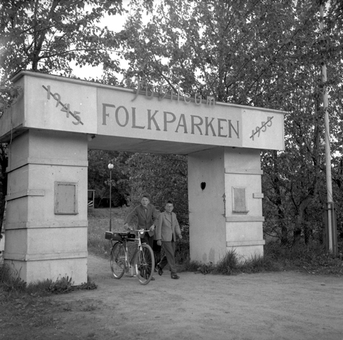 1955 Entré i Folkparken Vitaby