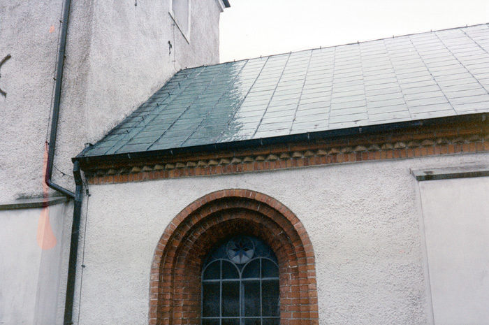 Glostorps kyrka. Koppartak.