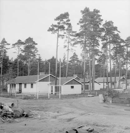 LB-Hus Bromölla, 1959. I det främre huset bodde...