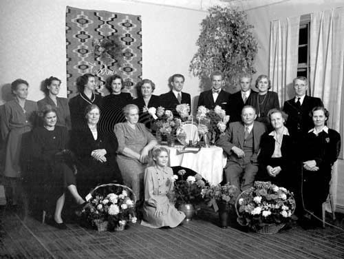 Fruns 60 års dag Släkten Brinkagården Oppmanna.