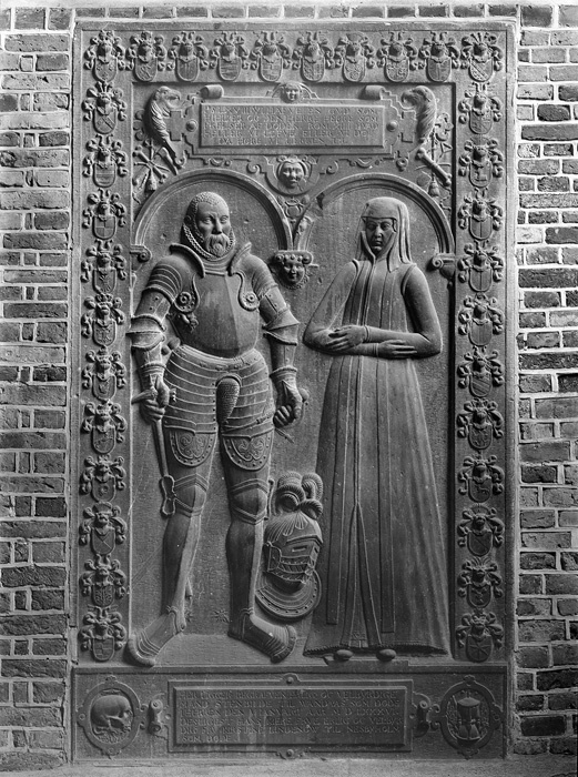 Steen Bille till Vanås (död 1586) och hustrun K...