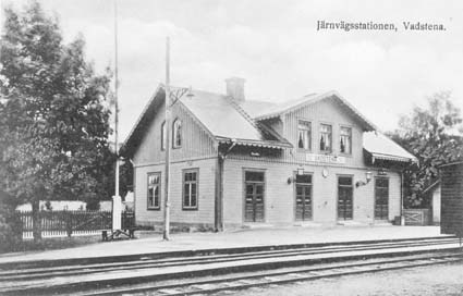 Järnvägsstationen, Vadstena.
