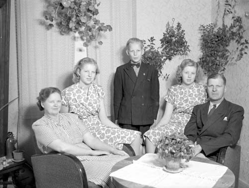Oskar Persson familjen tvär Arkelstorp.