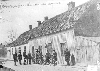 Sveriges första Folkets Hus i Kristianstad, i d...