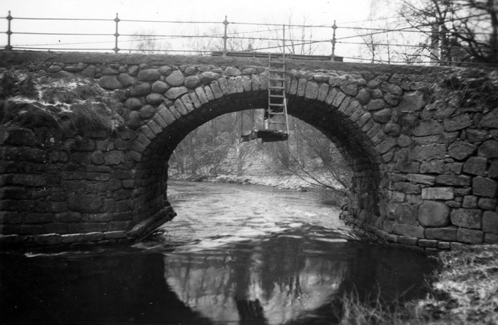 Kävlingebron byggd 1767. Brons nordligaste bros...