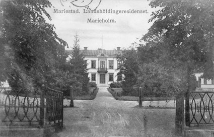 Mariestad,  Landshöfdingeresidenset. Marieholm