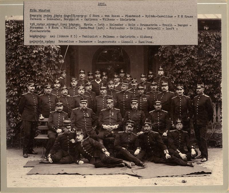 Officerare år 1896.
